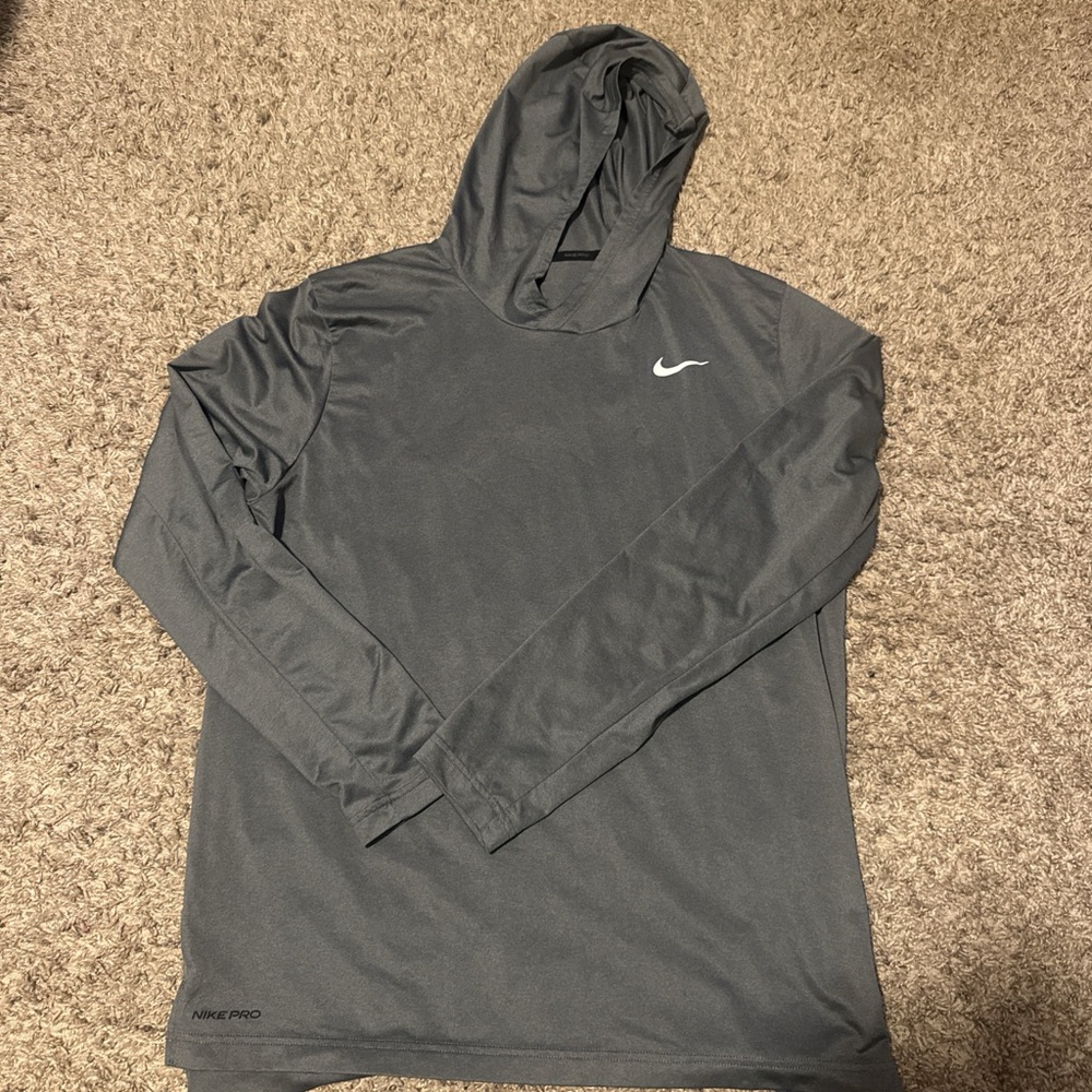 Nike Pro Dark Gray Hoodie